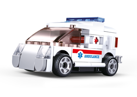 Sluban M38-B0916F - Pull-Back Ambulance