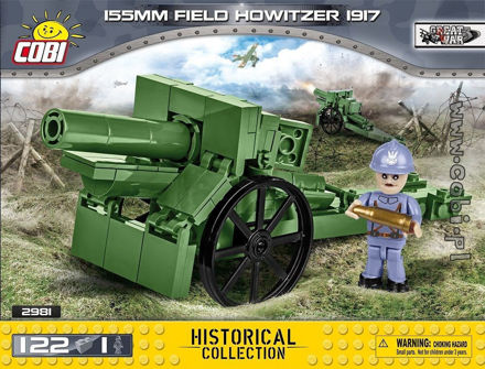COBI Great War 2981 155 mm Field Howitzer 1917 - Fransk howitzer