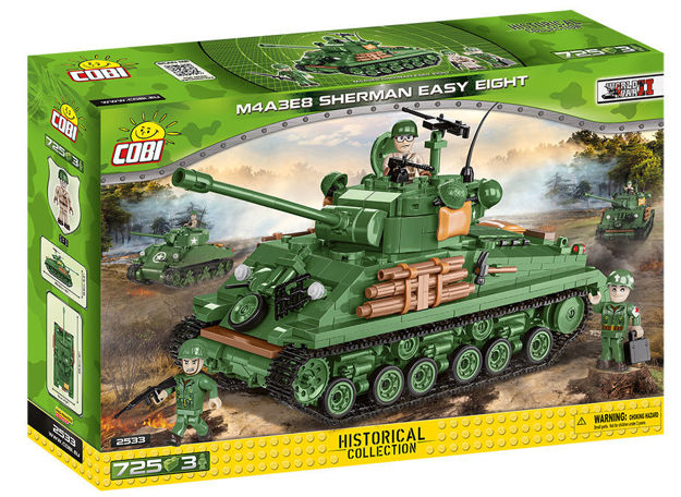 COBI WW2 2533- M4A3E8 Sherman Easy Eight