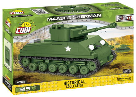 WWII COBI-2705 M4A3E8 Sherman