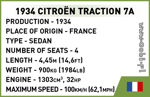 Cobi WW2 2263 1934 Citroën Traction 7A