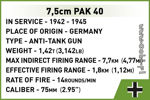 WWII COBI-2252 - 7,5 cm PAK 40