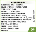 COBI 2563 WWII M26 Pershing - 3-inch M5 Gun - Executive Edition