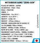 Cobi aircraft WW2 5729 - Mitsubishi A6M2 "Zero-Sen"