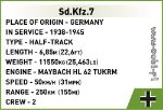 Cobi WW2 2274 Sd.Kfz.7/1 with a 2cm Flakvierling 38 L/65 Executive Edition