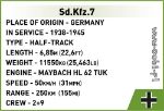 Cobi WW2 2275 Sd.Kfz.7 Half-Track