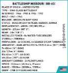 COBI WW2 4837 Missouri Battleship (BB-63)