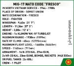COBI-2424 Mig - 17 NATO CODE "FRESCO"