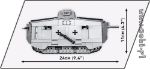 COBI Great War 2989 - Sturmpanzerwagen A7V scala 1:35 