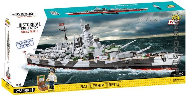 COBI WW2 4838 Battleship Tirpitz Executive Edition scala 1:300 