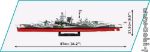 COBI WW2 4838 Battleship Tirpitz Executive Edition scala 1:300 