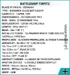 COBI WW2 4839 Battleship Tirpitz