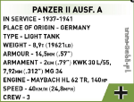 WWII COBI-2718 Panzer II Ausf.A