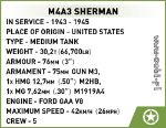 COBI WW2 2570 - M4A3 SHERMAN