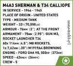 COBI WW2 2569 - M4A3 SHERMAN with T34 Calliope Executive Edition