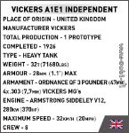 COBI Great War 2990 Vickers A1E1 Independent