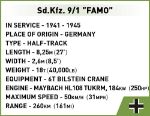 Cobi WW2 2281 Sd.KFZ.9/1 Famo Half Truck 