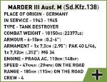 Cobi 2282 WWII Marder III Ausf.M (Sd.Kfz.138) 