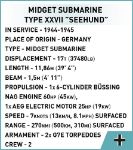 COBI WW2 4846 U-Boat XXVII "SEEHUND" 