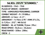 COBI 2283 WWII Sd.Kfz.251/9 Halftruck "STUMMEL" Executive Edition 