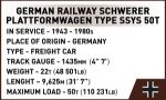 COBI 6284 Schwerer Plattformwagen Type SSYS 