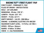 COBI 26609 - Boeing 747 First Flight Edition1969 
