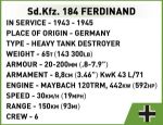 COBI WW2 2583 - S.D.Kfz.184 Ferdinand 