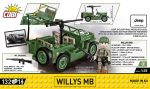 COBI WW2 2296 - WILLYS MB & M2 Gun